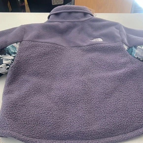 The North Face Kids Purple and Floral Fleece Jacket